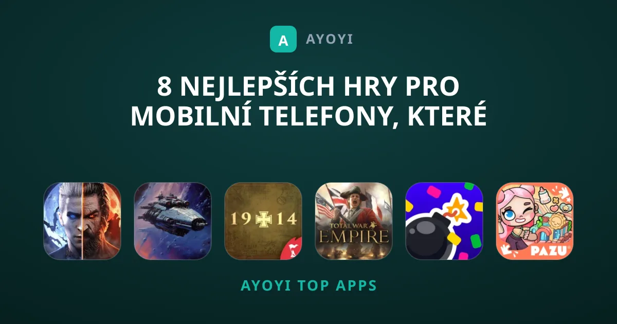 8 nejlepších Hry pro mobilní telefony, které musíte zkusit